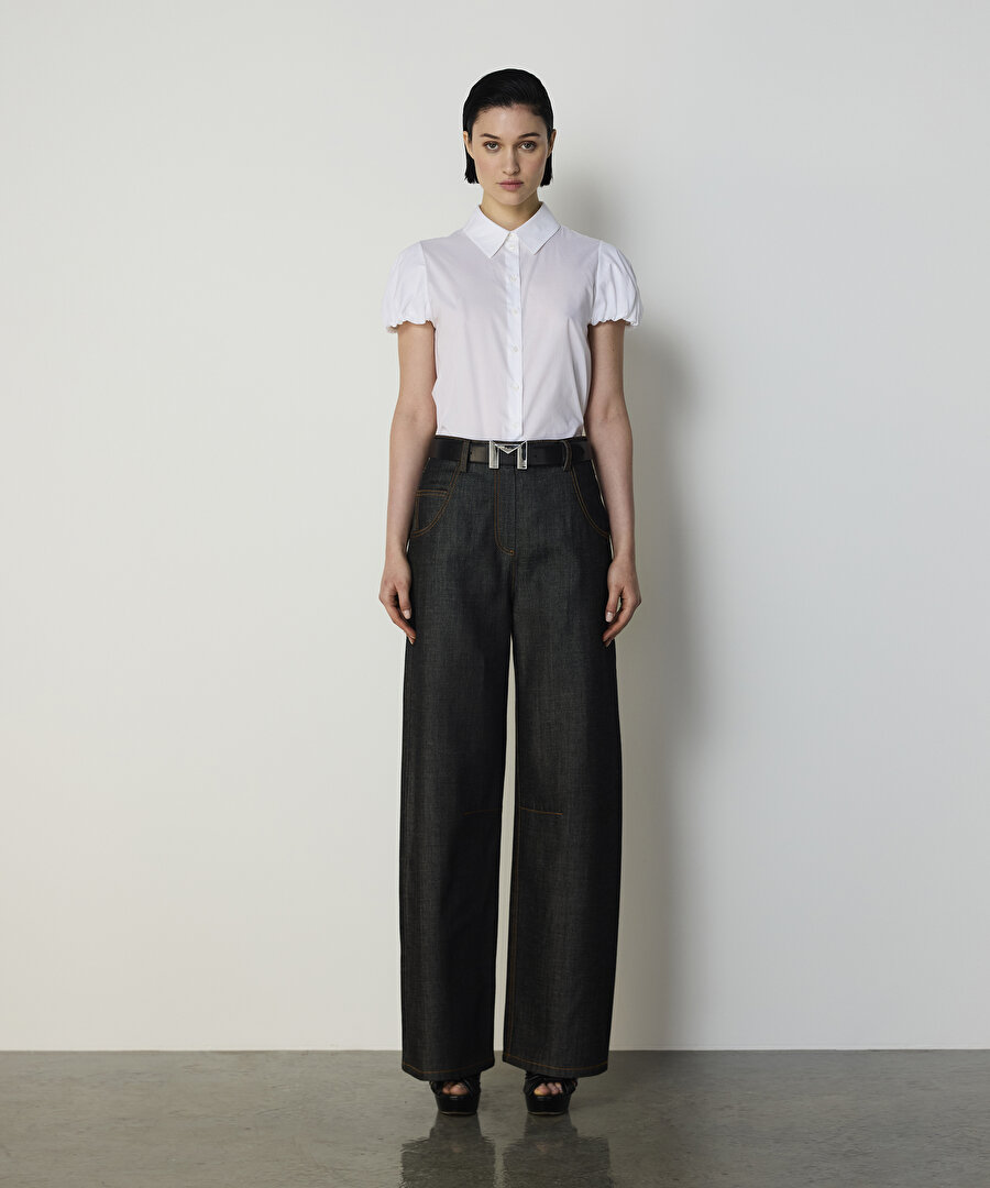 BALON KOL POPLİN GÖMLEK