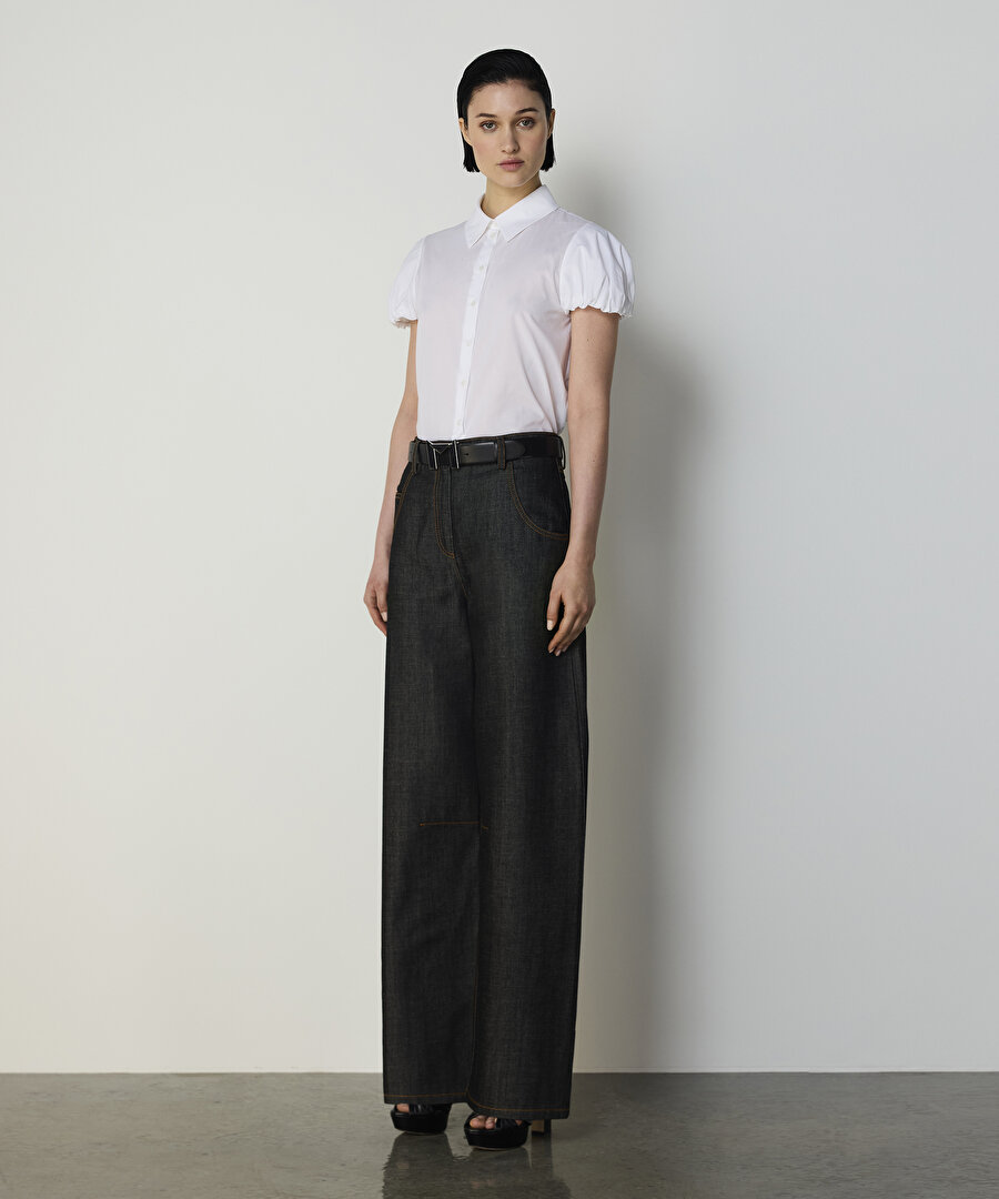 BALON KOL POPLİN GÖMLEK