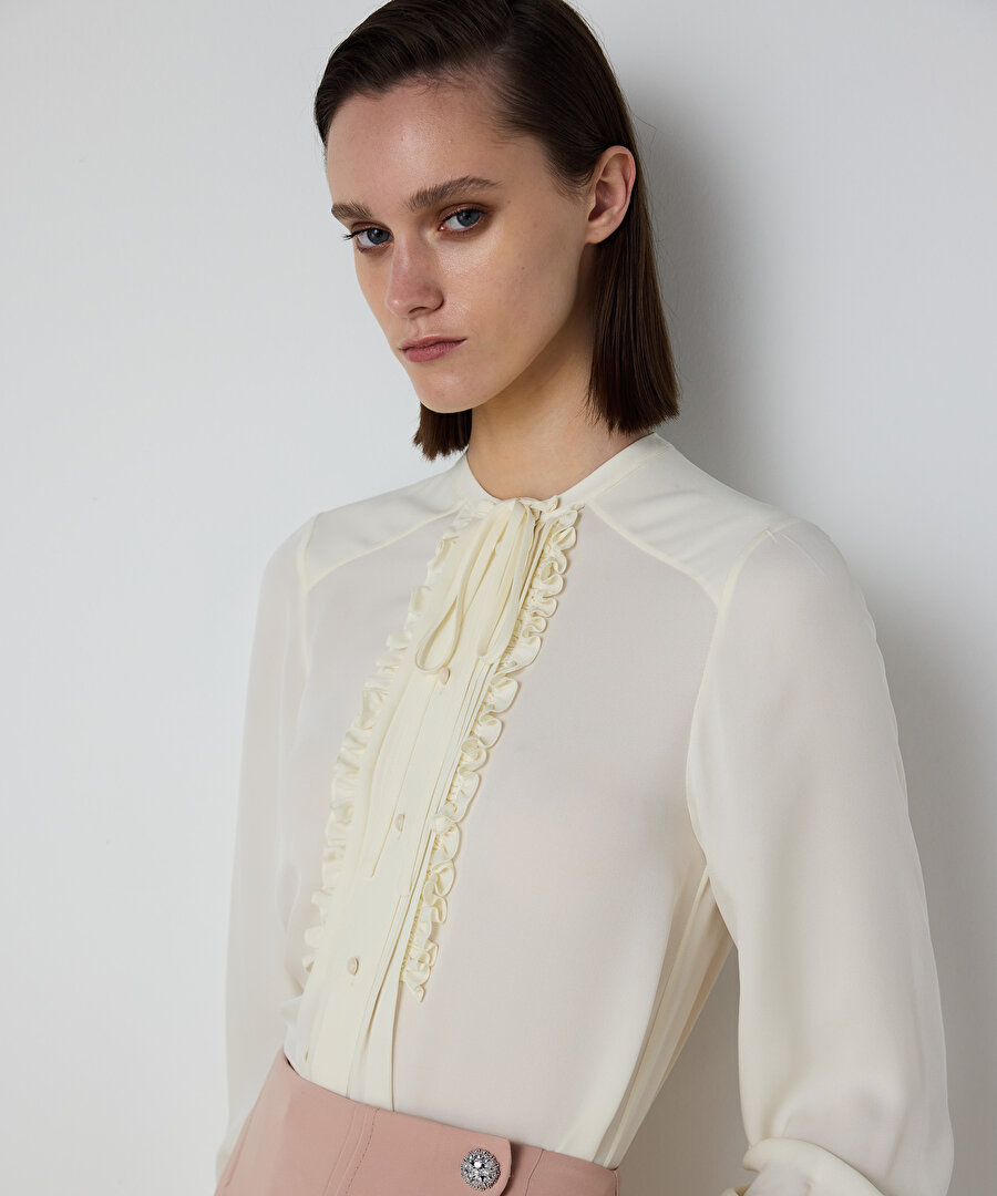 FIRFIRLI İPEK GÖMLEK