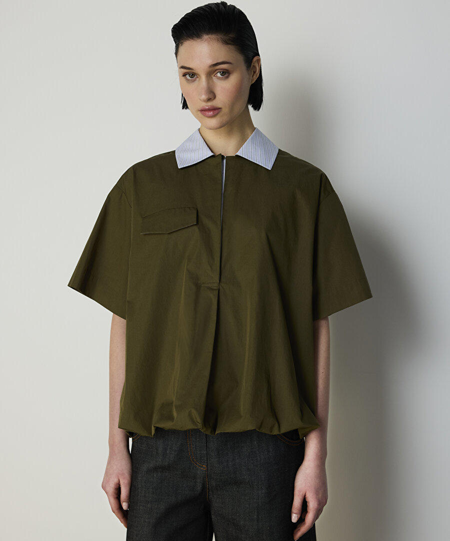 COLORBLOCK BALON GÖMLEK