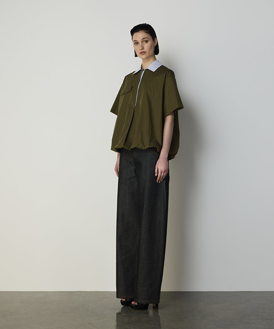 COLORBLOCK BALON GÖMLEK