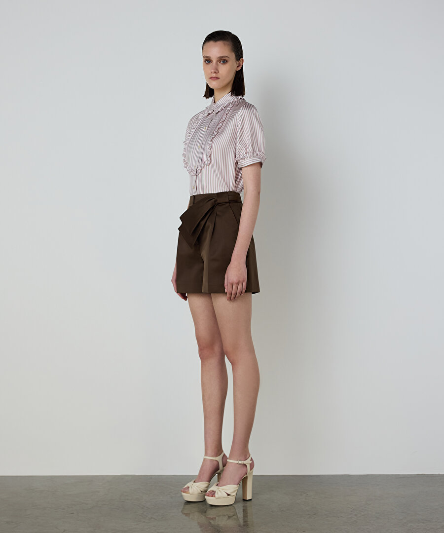 FIRFIR ŞERİTLİ İPEK GÖMLEK