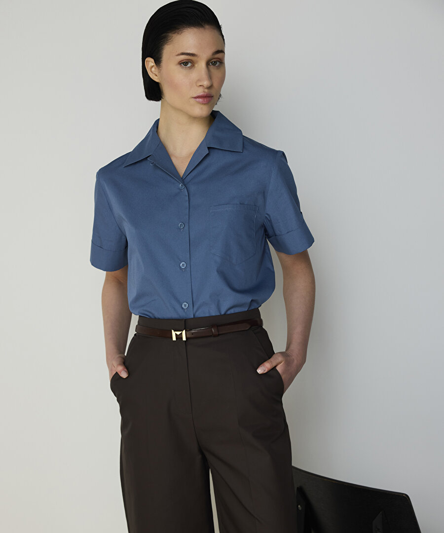 BASIC POPLİN GÖMLEK