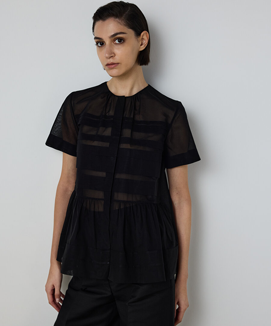 NERVÜRLÜ POPLİN GÖMLEK