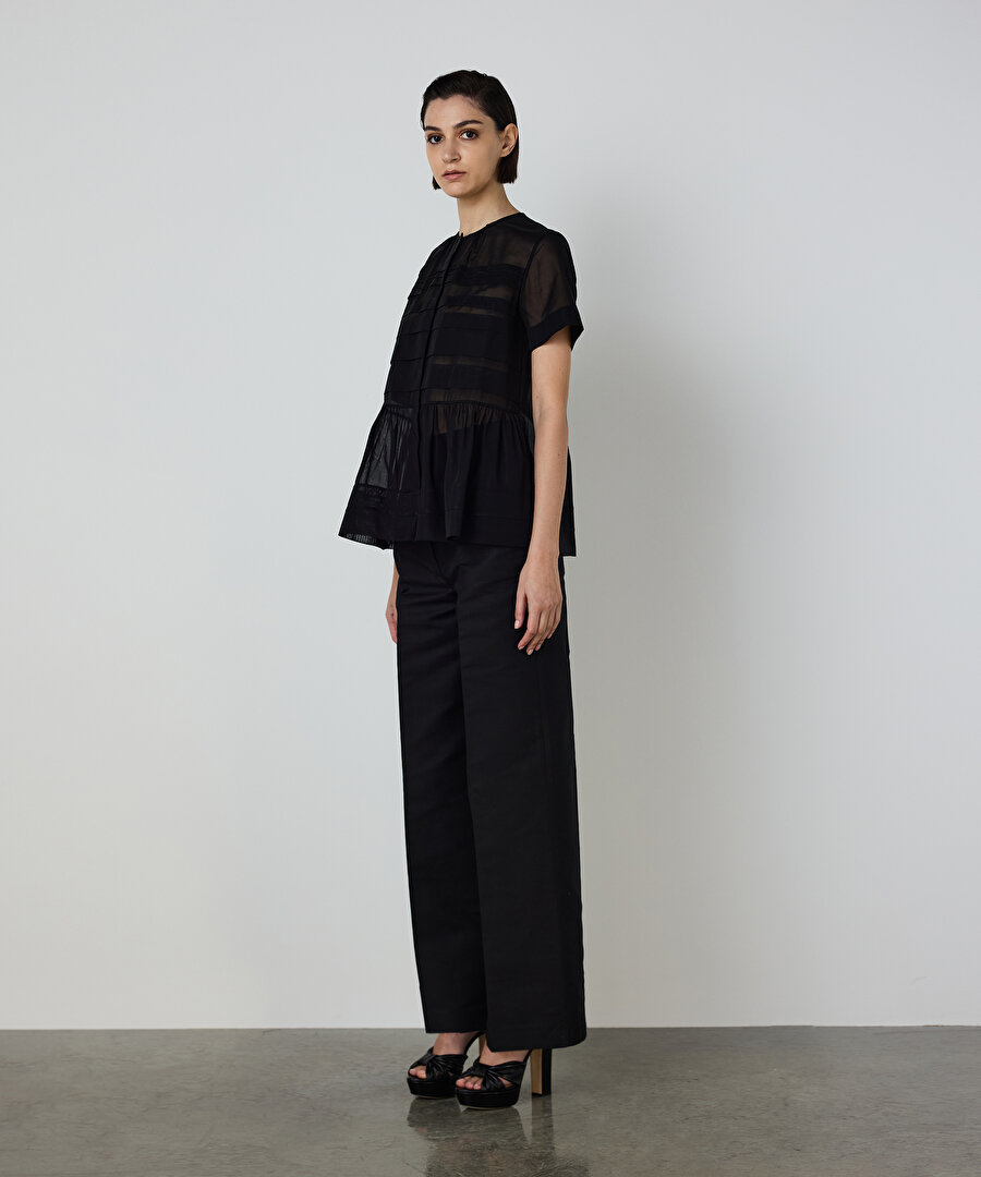 NERVÜRLÜ POPLİN GÖMLEK