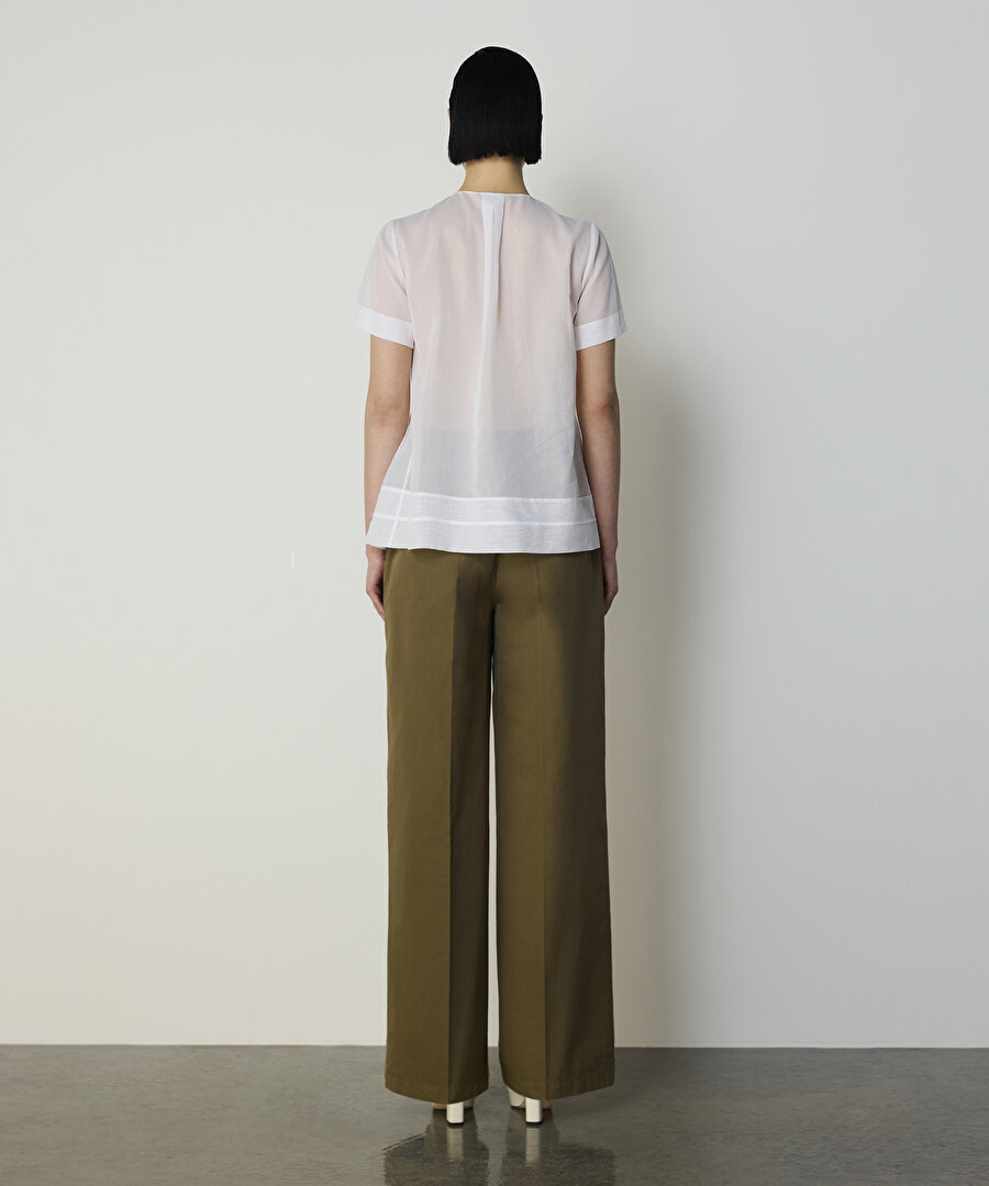 NERVÜRLÜ POPLİN GÖMLEK