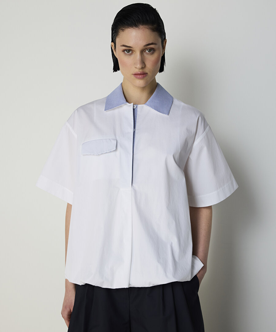 COLORBLOCK POPLİN GÖMLEK