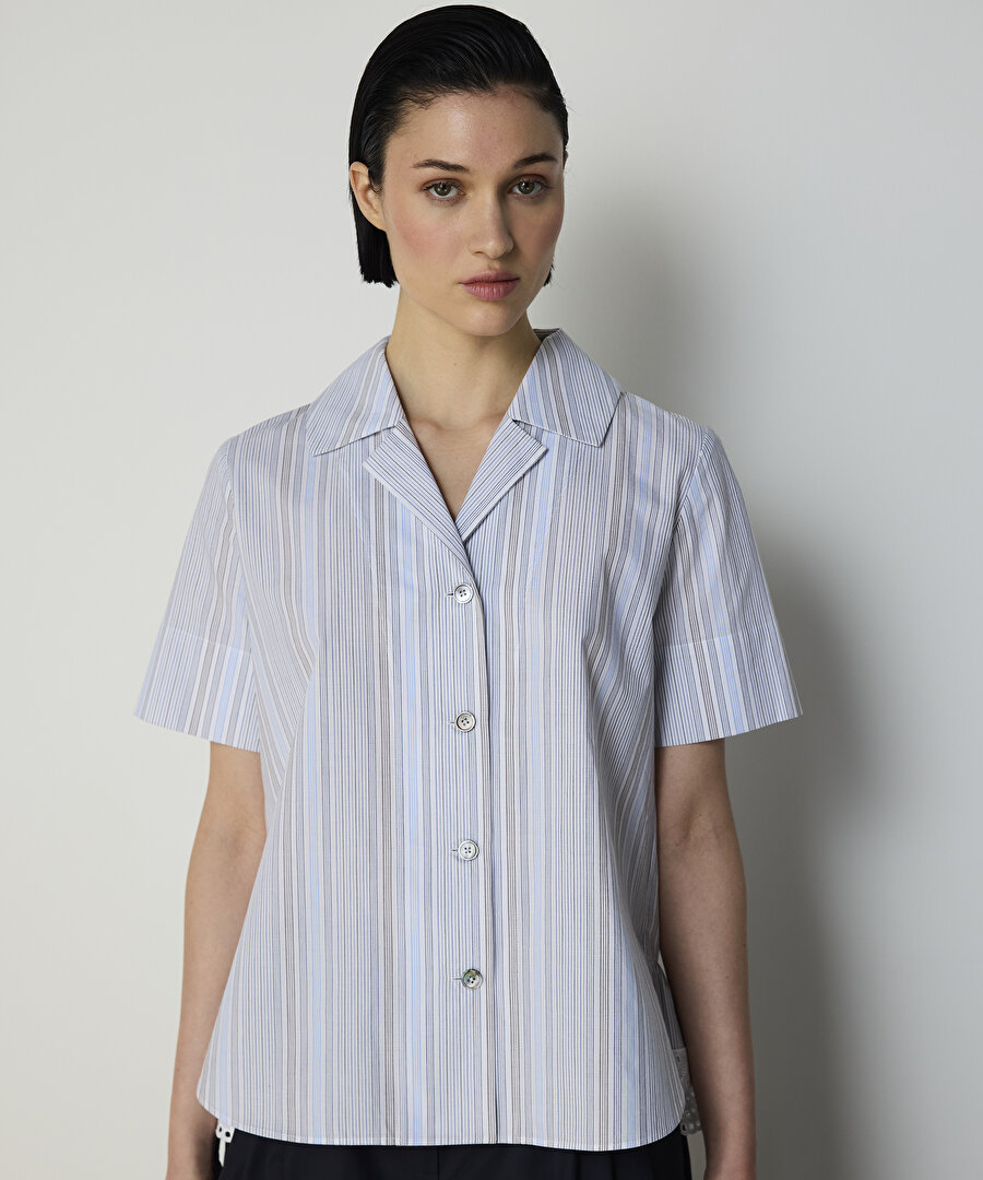 FİSTO MIX ÇİZGİLİ GÖMLEK