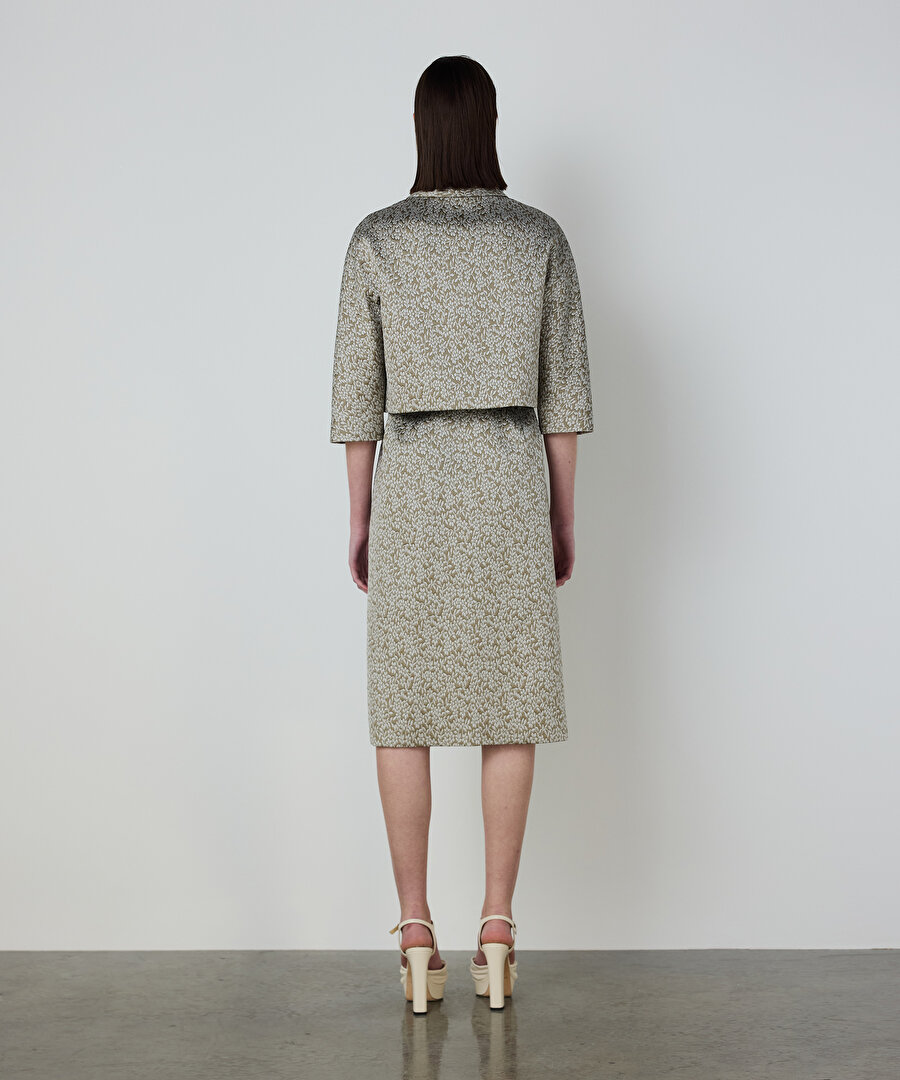 ÇİÇEK JAKARLI KAP 